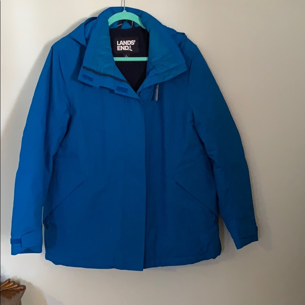 Lands’ End Hooded Squall Winter Jacket Gem